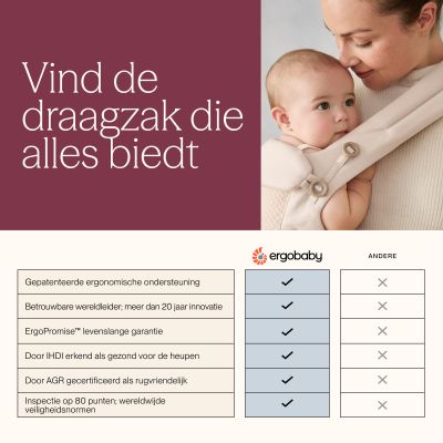 Ergobaby Omni Deluxe Cotton Draagzak - Pearl Grey Ergobaby Omni Deluxe Cotton Draagzak - Pearl Grey