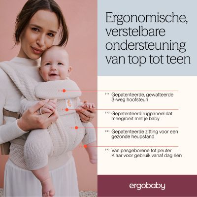 Ergobaby Omni Deluxe Mesh Draagzak - Natural Beige