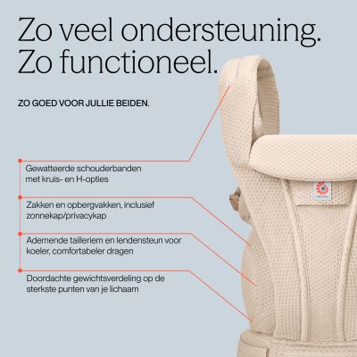 Ergobaby Omni Deluxe Mesh Draagzak - Natural Beige