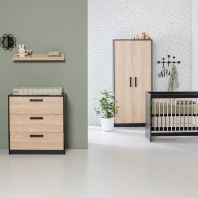 Europe Baby Nova Babykamer - Zwart Eiken
