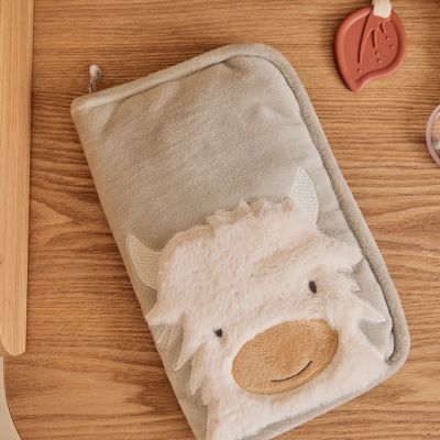 Noukie's Verzorgingsboekje Hoes - Fluffy - Grijs