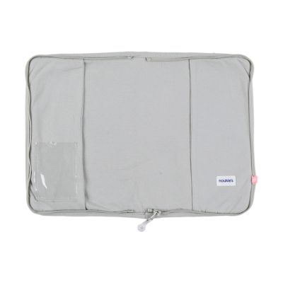 Noukie's Verzorgingsboekje Hoes - Fluffy - Grijs