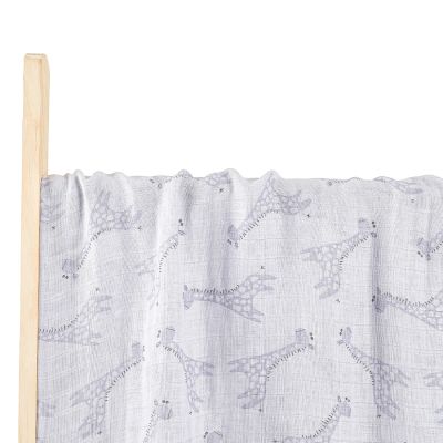 HappyBear Swaddle Hydrofiel Doek Blue Giraf 120cm 

