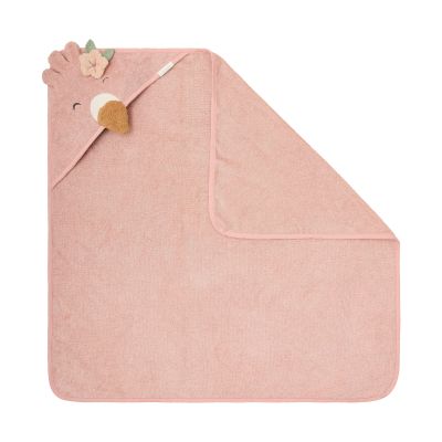 Little Dutch Badcape Flamingo - 100x100 cm - Roze