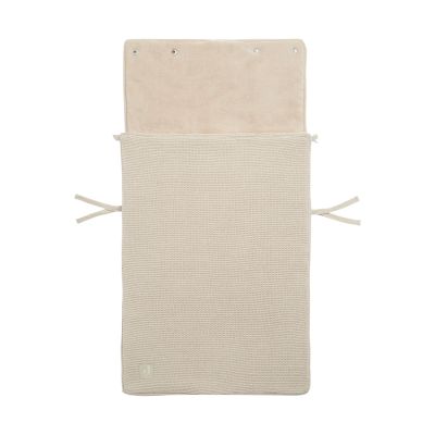 Jollein Voetenzak Autostoel Groep 0+ 3/5 Punts Basic Knit Nougat