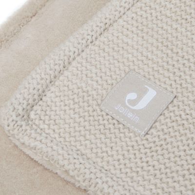 Jollein Wiegdeken Basic Knit Nougat/Fleece 75 x 100 cm