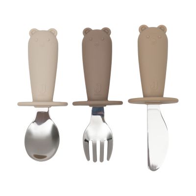 Jollein Bestekset Siliconen - Natural Shades