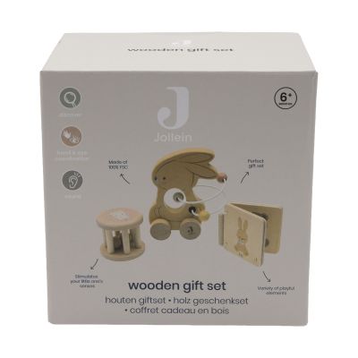 Jollein Bunny Luz Houten Giftset Jollein Bunny Luz Houten Giftset