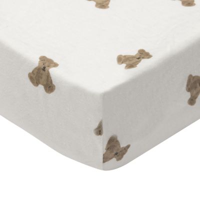 Jollein Hoeslaken - 60x120 cm - Jersey - Mini Teddy Bear Jollein Hoeslaken - 60x120 cm - Jersey - Mini Teddy Bear