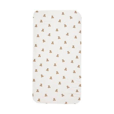 Jollein Hoeslaken - 60x120 cm - Jersey - Mini Teddy Bear Jollein Hoeslaken - 60x120 cm - Jersey - Mini Teddy Bear