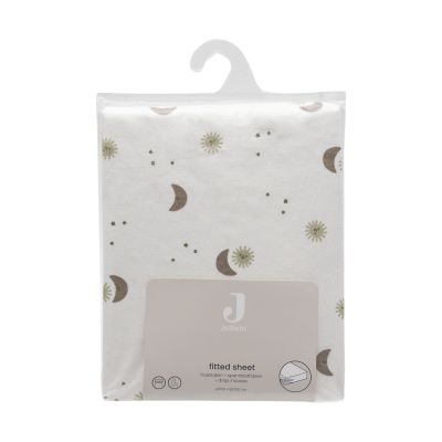Jollein Hoeslaken - 60x120 cm - Jersey - Over The Moon Jollein Hoeslaken - 60x120 cm - Jersey - Over The Moon