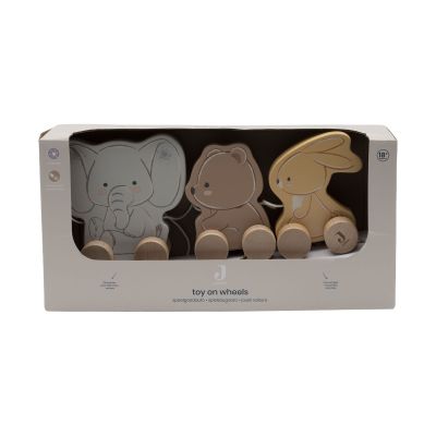 Jollein Houten Jollies op Wielen - 3 Stuks Jollein Houten Jollies op Wielen - 3 Stuks