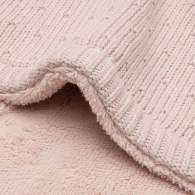 Jollein Wiegdeken - Sprinkle Knit / Fluffy - 75 x 100 cm - Silk Rose Jollein Wiegdeken - Sprinkle Knit / Fluffy - 75 x 100 cm - Silk Rose