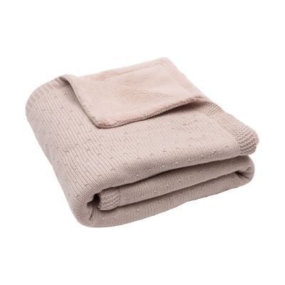 Jollein Ledikantdeken - Sprinkle Knit / Fluffy - 100 x 150 cm - Silk Rose Jollein Ledikantdeken - Sprinkle Knit / Fluffy - 100 x 150 cm - Silk Rose