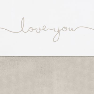 Jollein ledikantlaken Love You Nougat 120 x 150 cm