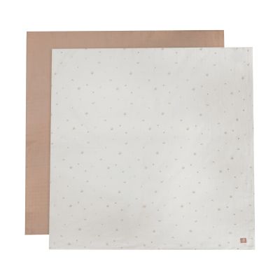 Jollein Hydrofiel Multidoek Stargaze Biscuit 115x115cm 2-Pack
