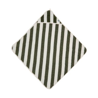 Jollein Badcape Stripe Terry Leaf Green