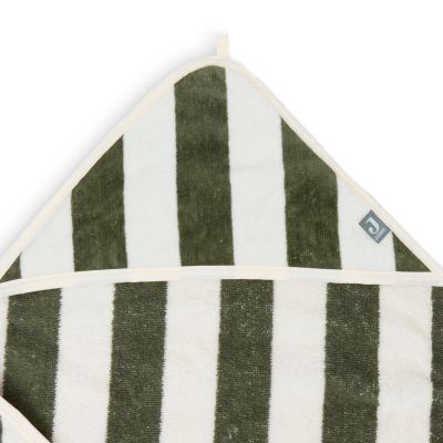 Jollein Badcape Stripe Terry Leaf Green