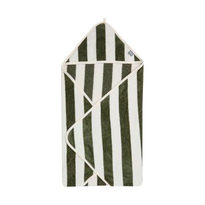 Jollein Badcape Stripe Terry Leaf Green