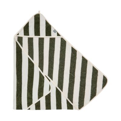 Jollein Badcape Stripe Terry Leaf Green