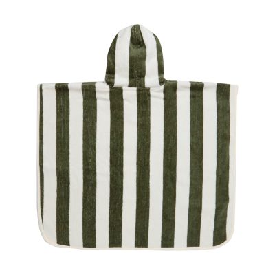Jollein Poncho Stripe Terry Leaf Green