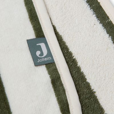 Jollein Poncho Stripe Terry Leaf Green