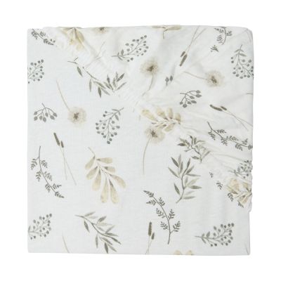 Jollein Ledikanthoeslaken Jersey 60 x 120 cm Wild Flowers