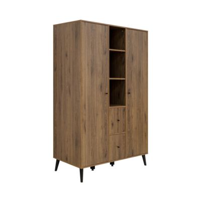 Bopita Ledikant 60 x 120 - Commode - 2‑Deurskast XL - Zara - Walnoot Bopita Ledikant 60 x 120 - Commode - 2‑Deurskast XL - Zara - Walnoot