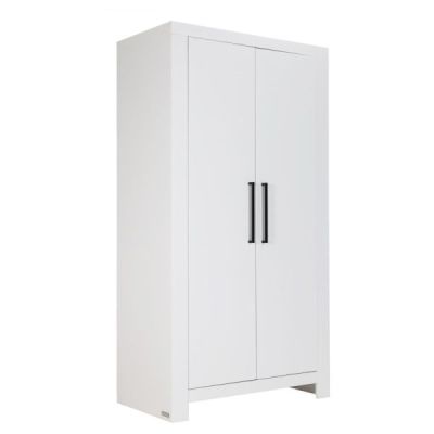 Interbaby Ledikant 60 x 120 - Commode 3 Laden - Hanglegkast 2-Deurs Malmo Wit