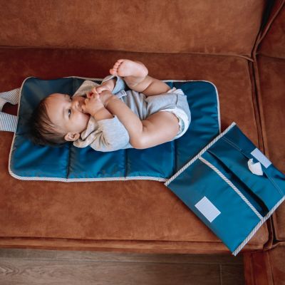 KipKep Napper Verschoonmatje - Denim Blue