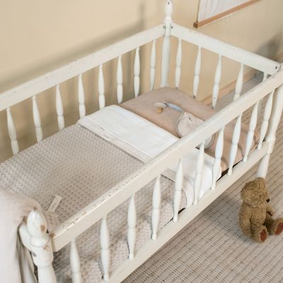 Koeka Ledikantdeken Wafel/Teddy Oslo Sand/Pebble