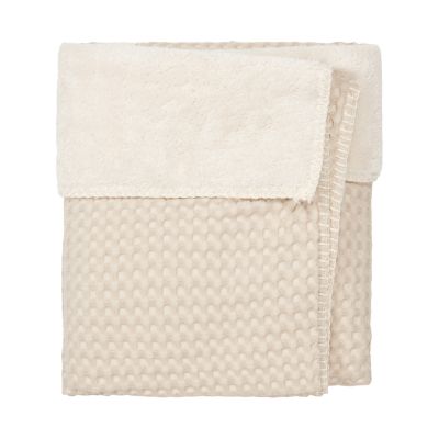 Koeka Ledikantdeken Wafel/Teddy Oslo Sand/Pebble