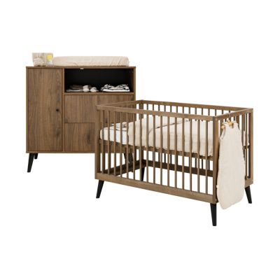 Bopita Ledikant 60 x 120 - Commode - Zara - Walnoot Bopita Ledikant 60 x 120 - Commode - Zara - Walnoot