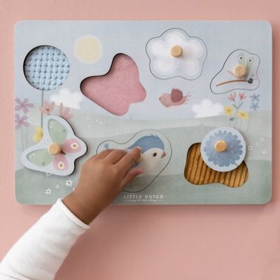 Little Dutch Voelpuzzel Flowers & Butterflies FSC