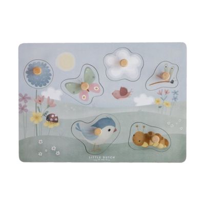Little Dutch Voelpuzzel Flowers & Butterflies FSC