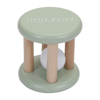 Little Dutch Houten Rammelaar Roller Little Goose Mint