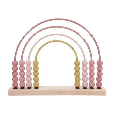 Little Dutch Houten Regenboog Telraam Pink
