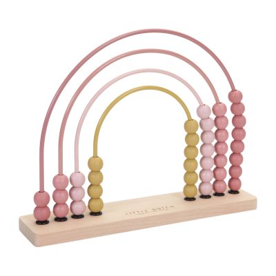 Little Dutch Houten Regenboog Telraam Pink