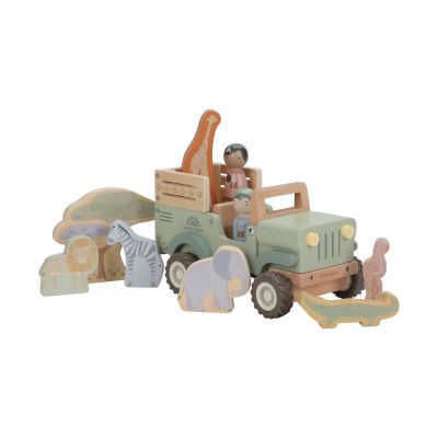 Little Dutch Safari Friends Houten Jeep Met Dieren Little Dutch Safari Friends Houten Jeep Met Dieren
