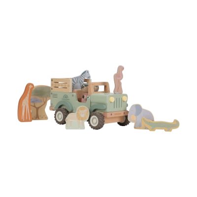 Little Dutch Safari Friends Houten Jeep Met Dieren Little Dutch Safari Friends Houten Jeep Met Dieren