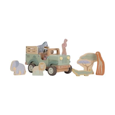 Little Dutch Safari Friends Houten Jeep Met Dieren Little Dutch Safari Friends Houten Jeep Met Dieren
