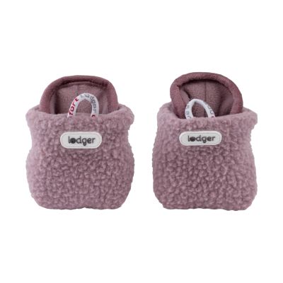 Lodger Slofjes - 3-6 Mnd - Teddy Fleece - Rose