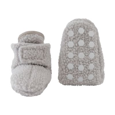 Lodger Slofjes - 3-6 Mnd - Teddy Fleece - Storm Lodger Slofjes - 3-6 Mnd - Teddy Fleece - Storm