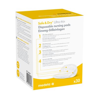 Medela Wegwerp Zoogcompressen Ulta Thin Safe&Dry (30 stuks)