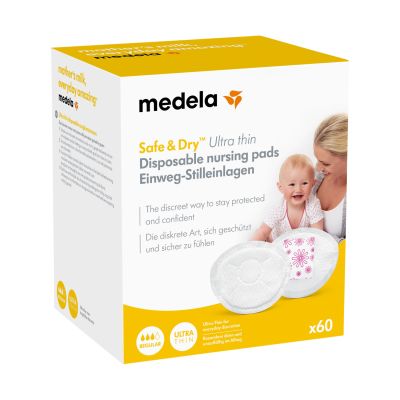 Medela Wegwerp Zoogcompressen Ulta Thin Safe&Dry (60 stuks)