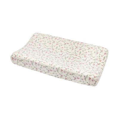 Meyco Flower Aankleedkussenhoes - 1 Stuk - 50 x 70 cm - Jersey - Roze