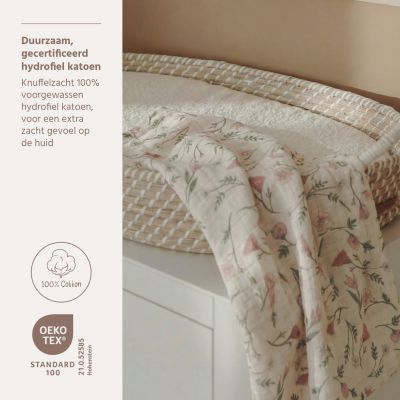 Meyco Baby Flower Hydrofiele Doeken - 2 Stuks - 120x120 cm - Multicolour Meyco Baby Flower Hydrofiele Doeken - 2 Stuks - 120x120 cm - Multicolour