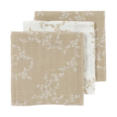 Meyco Multidoek Hydrofiel Branches Sand 70 x 70 cm (3-Pack)