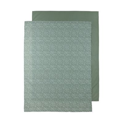 Meyco Ledikantlaken 2-Pack Cheetah/Uni Forest Green 100 x 150 cm