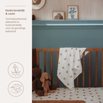 Meyco Hydrofiele Doeken - 3 Stuks - 70 x 70 cm - Bear Meyco Hydrofiele Doeken - 3 Stuks - 70 x 70 cm - Bear